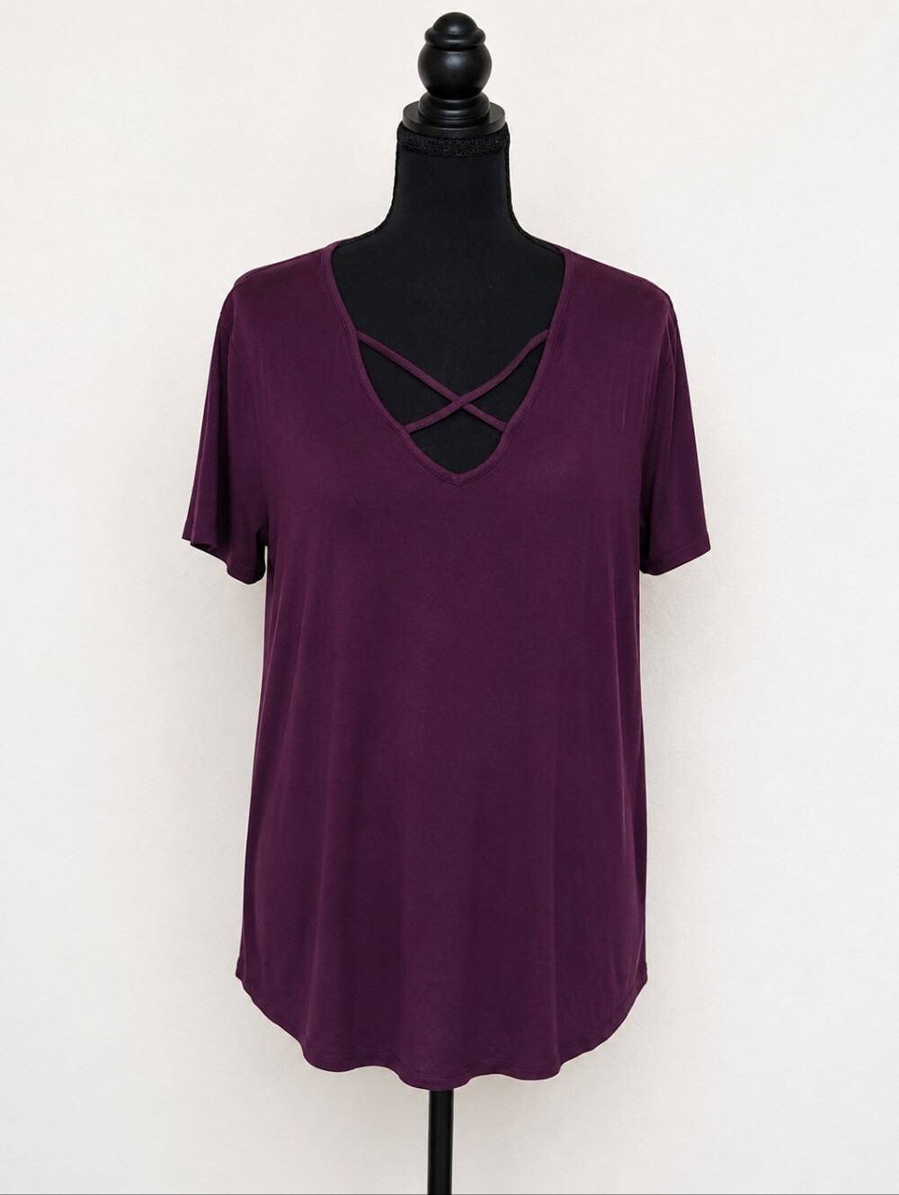 Women's Crisscross V-Neck Top